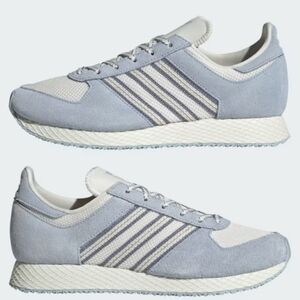 Adidas Atlanta W Retro Running Shoes in Off-White/Wonder Blue/Silver Violet sz 8